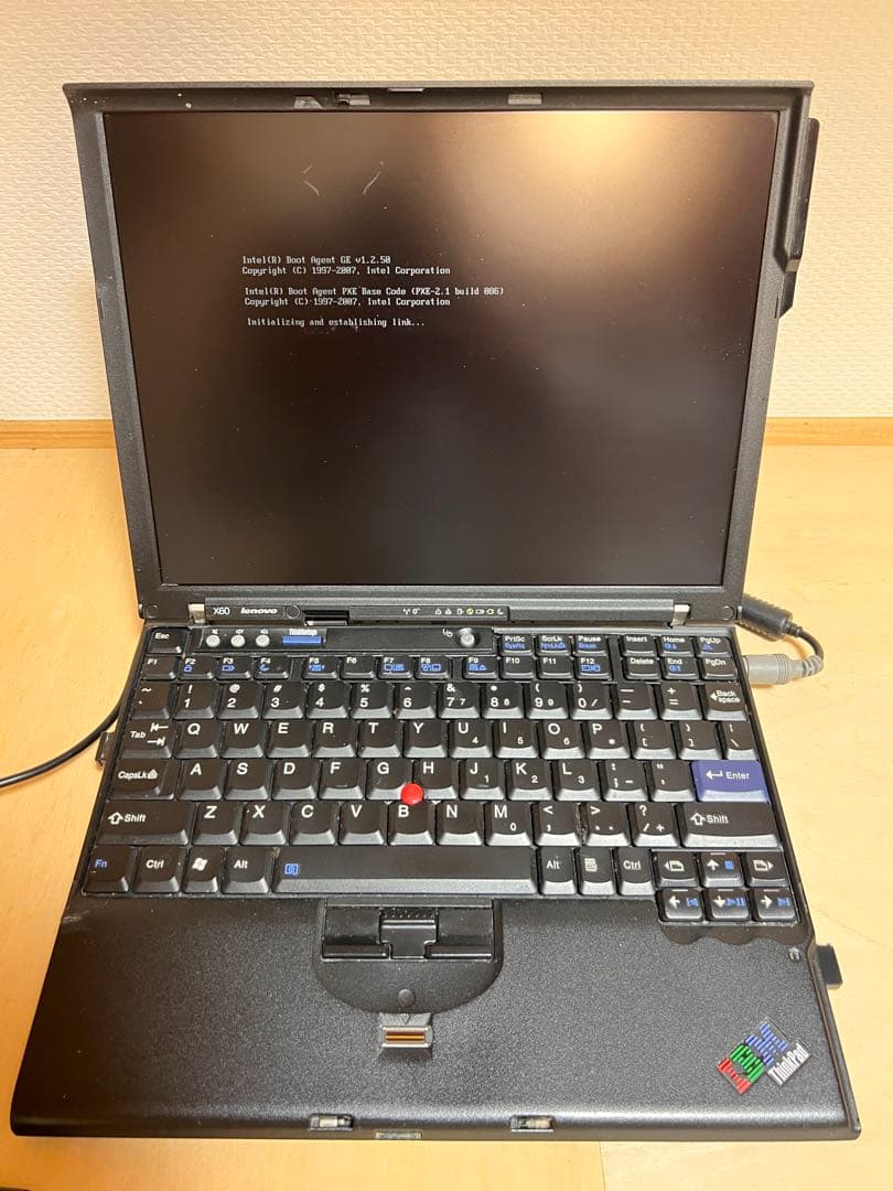 Thinkpad Lenovo x60 SSDなし