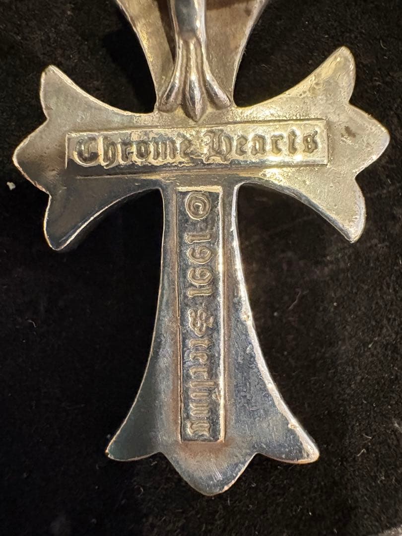 正規品CHROME HEARTS CHスモールクロス　チョーカー