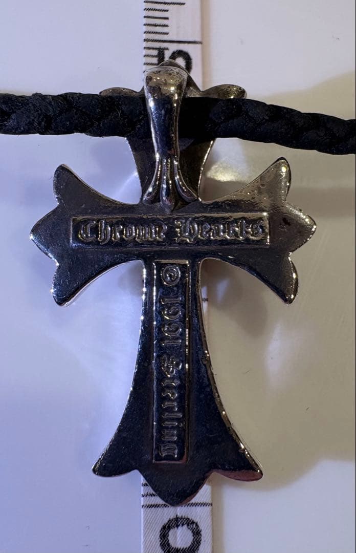 正規品CHROME HEARTS CHスモールクロス　チョーカー