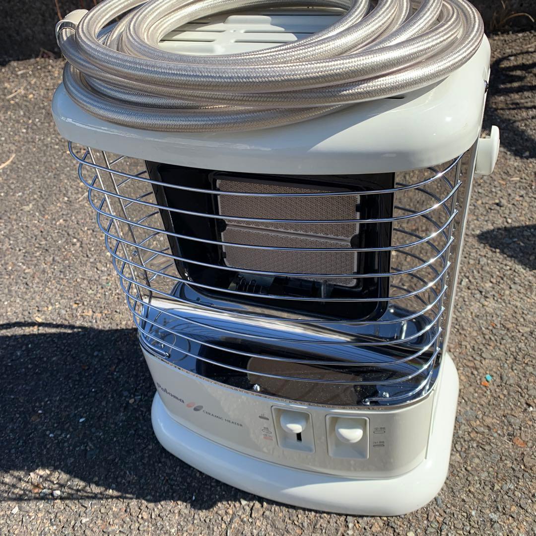 ガスファンヒーター ホワイト LPガス