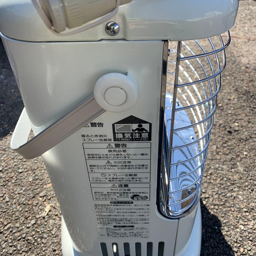 ガスファンヒーター ホワイト LPガス