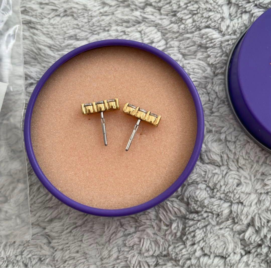 BAQLESS バックレス　ピアス　Honesty Triple Gold