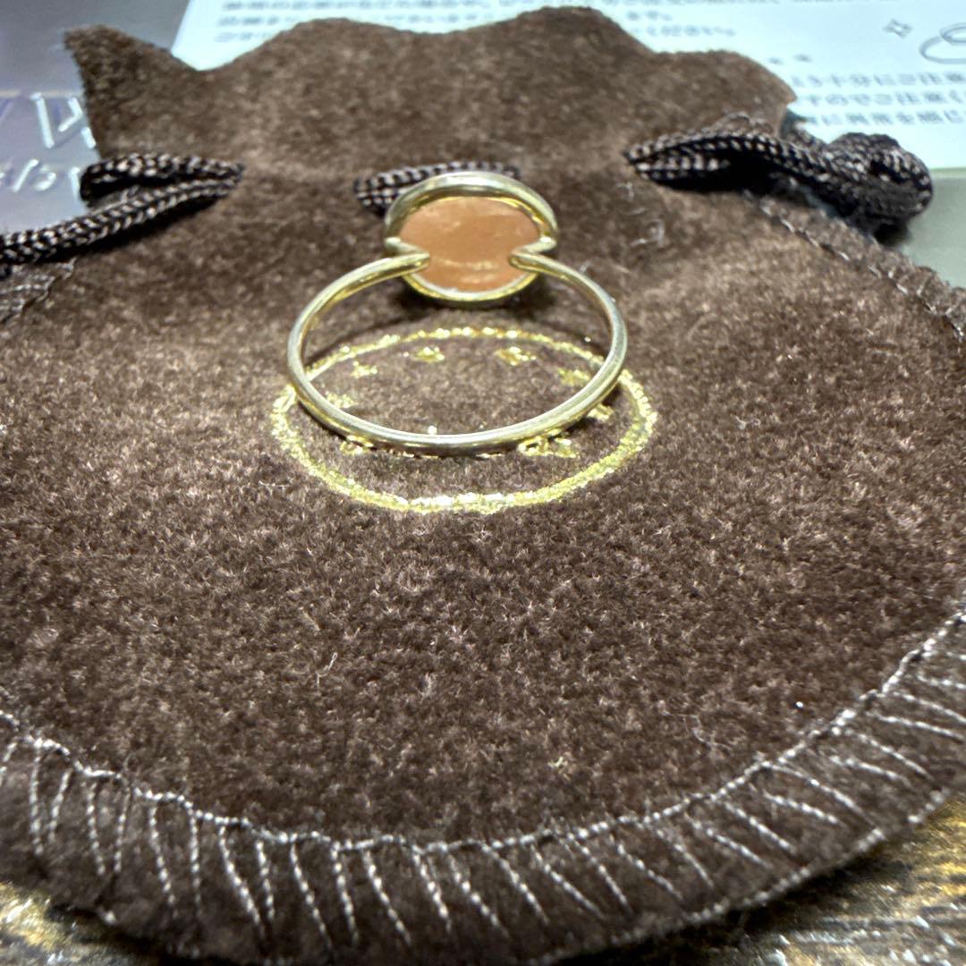 cuicui サンストーン リング K10