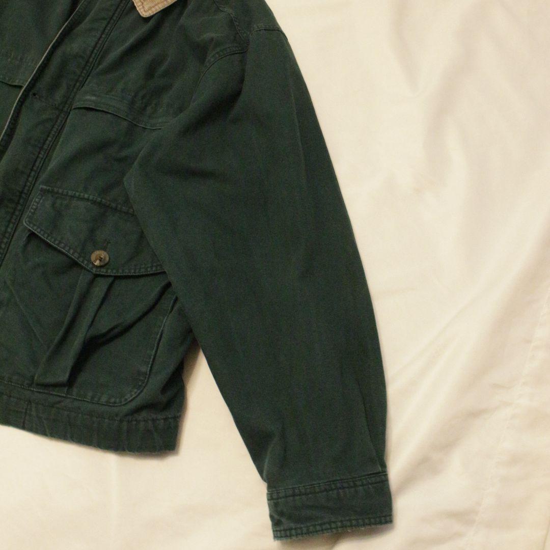 90s 白タグ Eddie Bauer ハンティングジャケット グリーン
