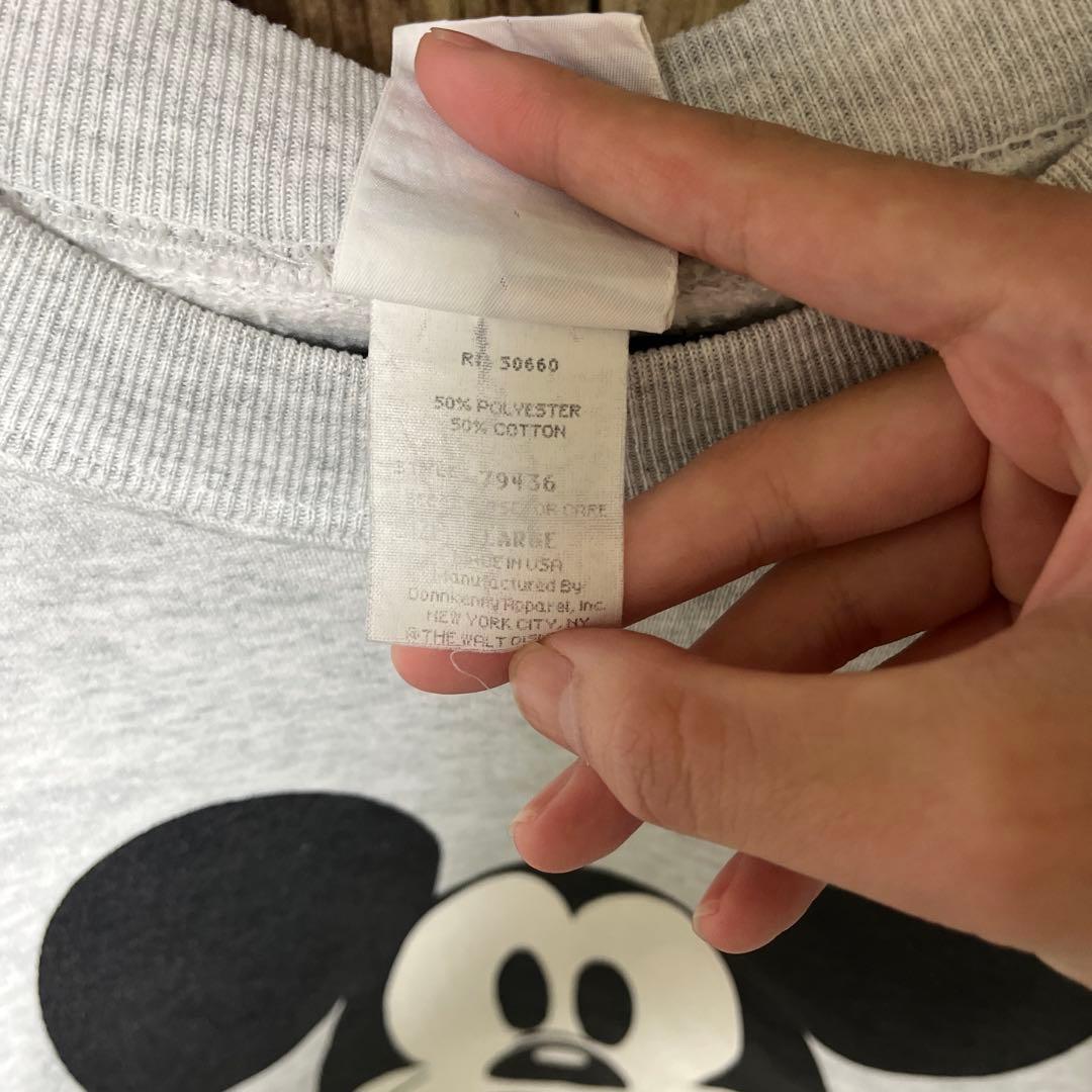 90'sMickey & Co. ミッキーマウス スウェット 着画有り