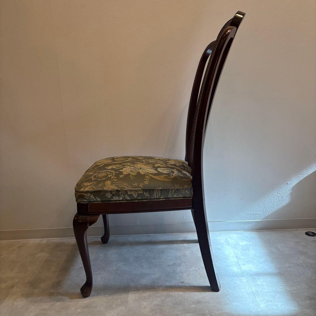 ハイバックチェア　MARUNI 猫足　2/2