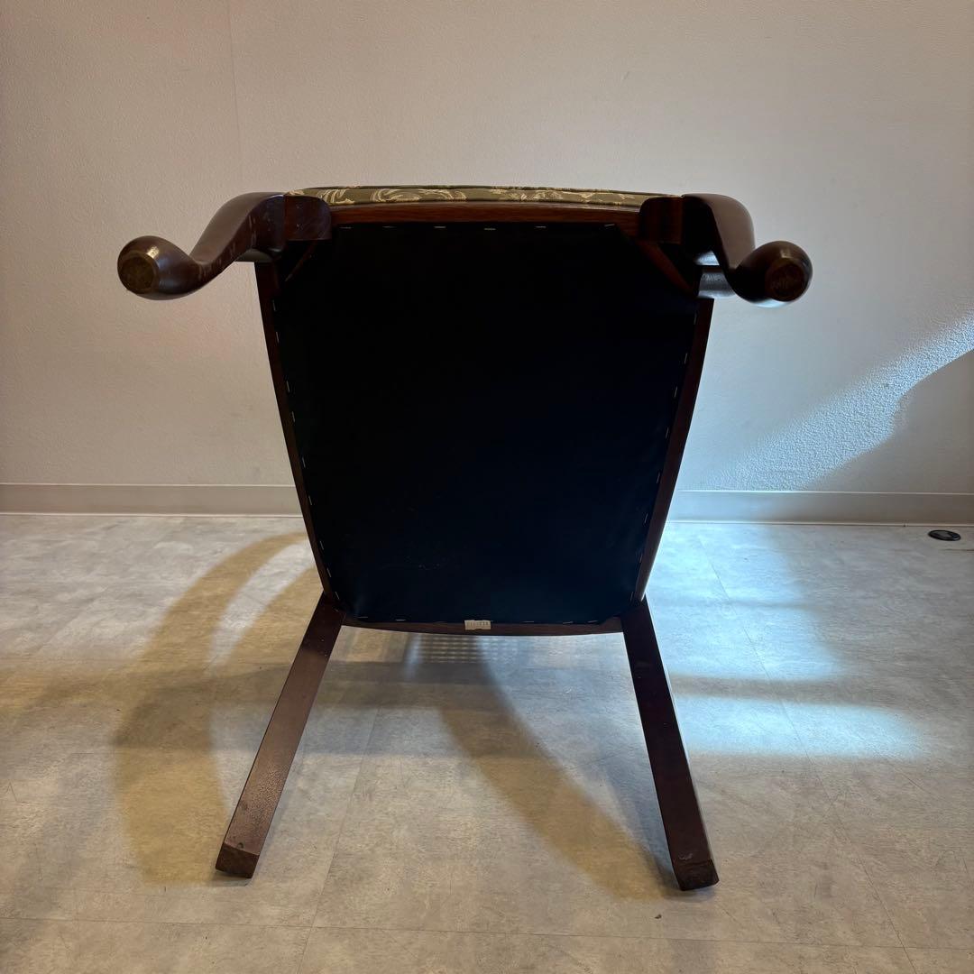 ハイバックチェア　MARUNI 猫足　2/2