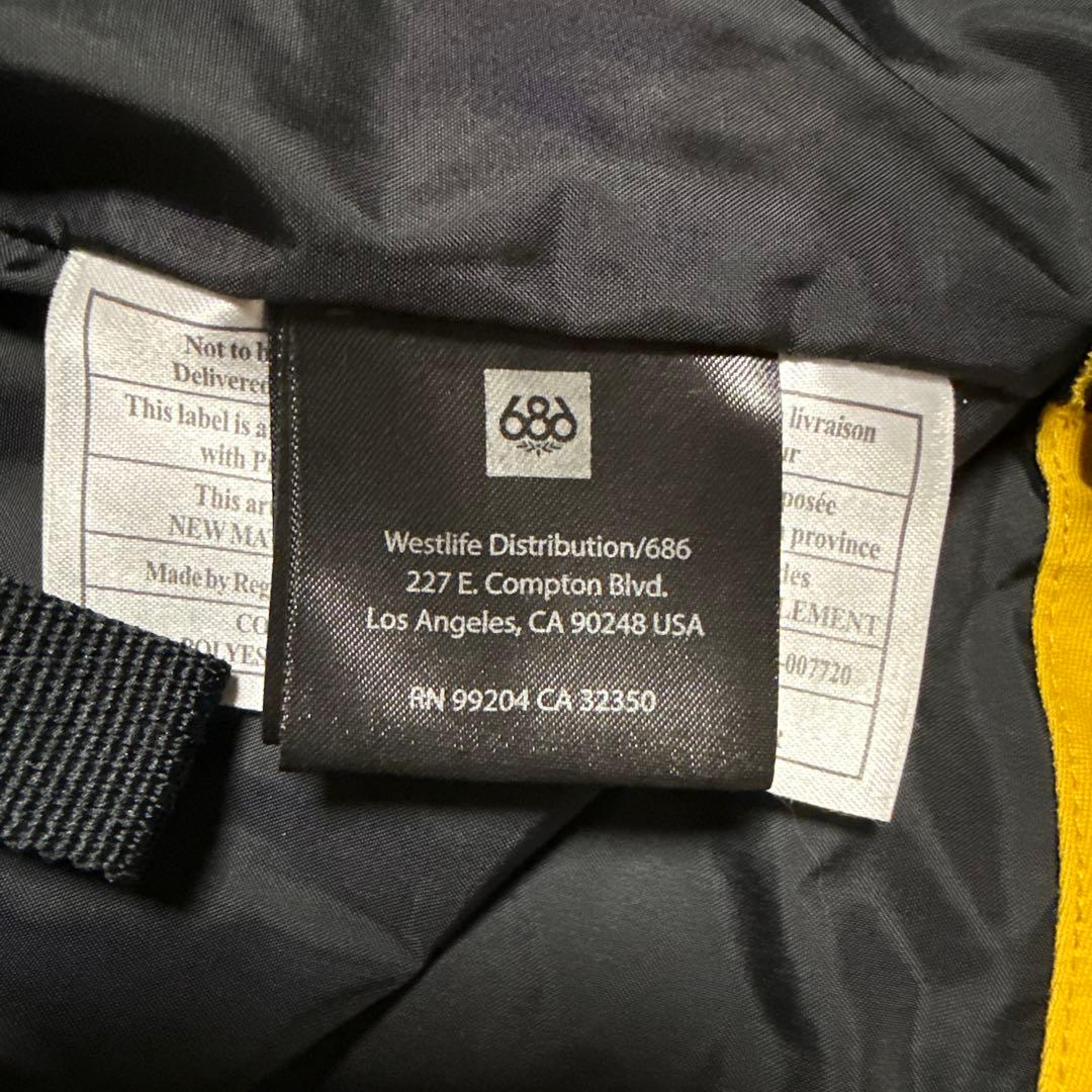 686 スノーボードウェアジャケット　ほぼ新品　緑黄