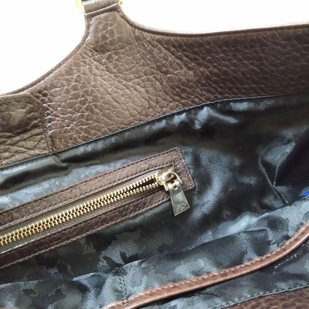 ✨美品アニアリ ダークブラウン レザートートバッグ ビジネス クロコ