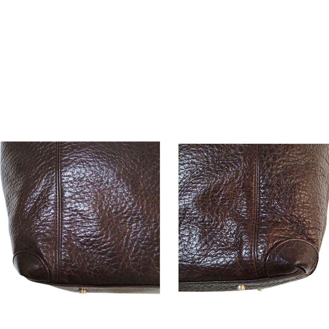 ✨美品アニアリ ダークブラウン レザートートバッグ ビジネス クロコ