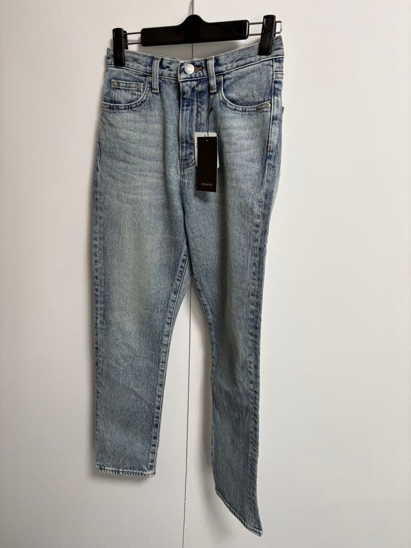 ☆タグ付新品☆ anuans アニュアンス スリムストレートデニム ライトブルー
