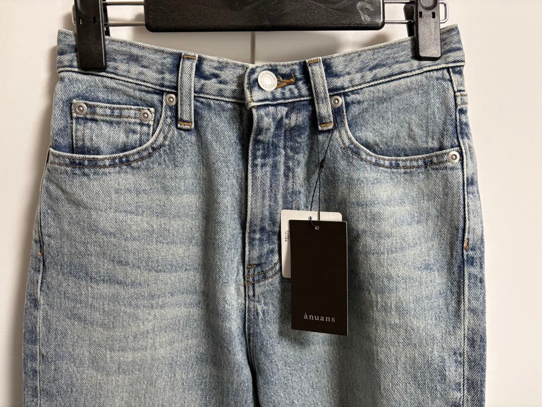 ☆タグ付新品☆ anuans アニュアンス スリムストレートデニム ライトブルー