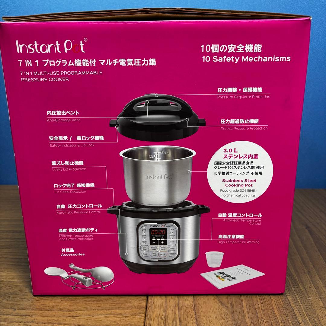【値下げ済】未使用 Instant Pot DUO Mini 電気圧力鍋 3L