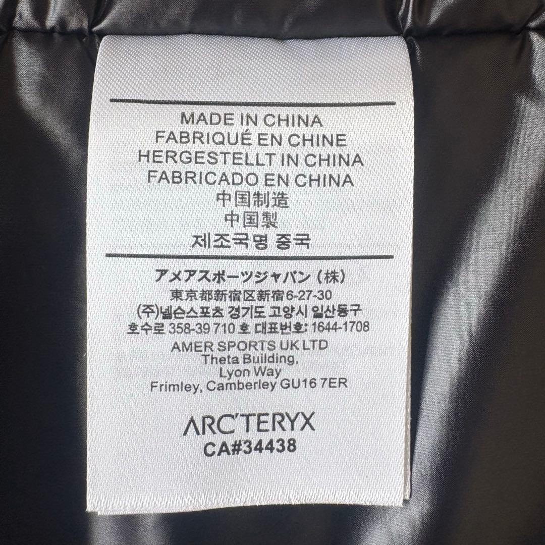 ARC'TERYX メンズ ブラック マウンテンパーカー