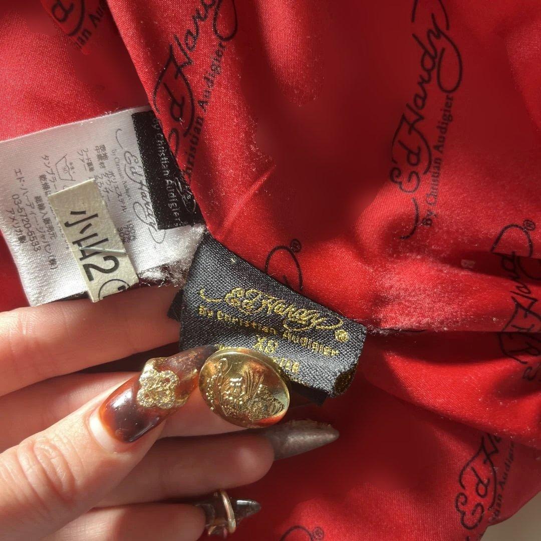 激レアEd Hardy ダウンジャケット　染み抜きクリーニング代値下げ済み