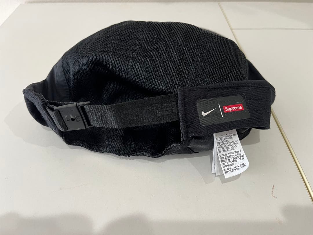 Nike AIR ×supreme ブラックメッシュキャップ