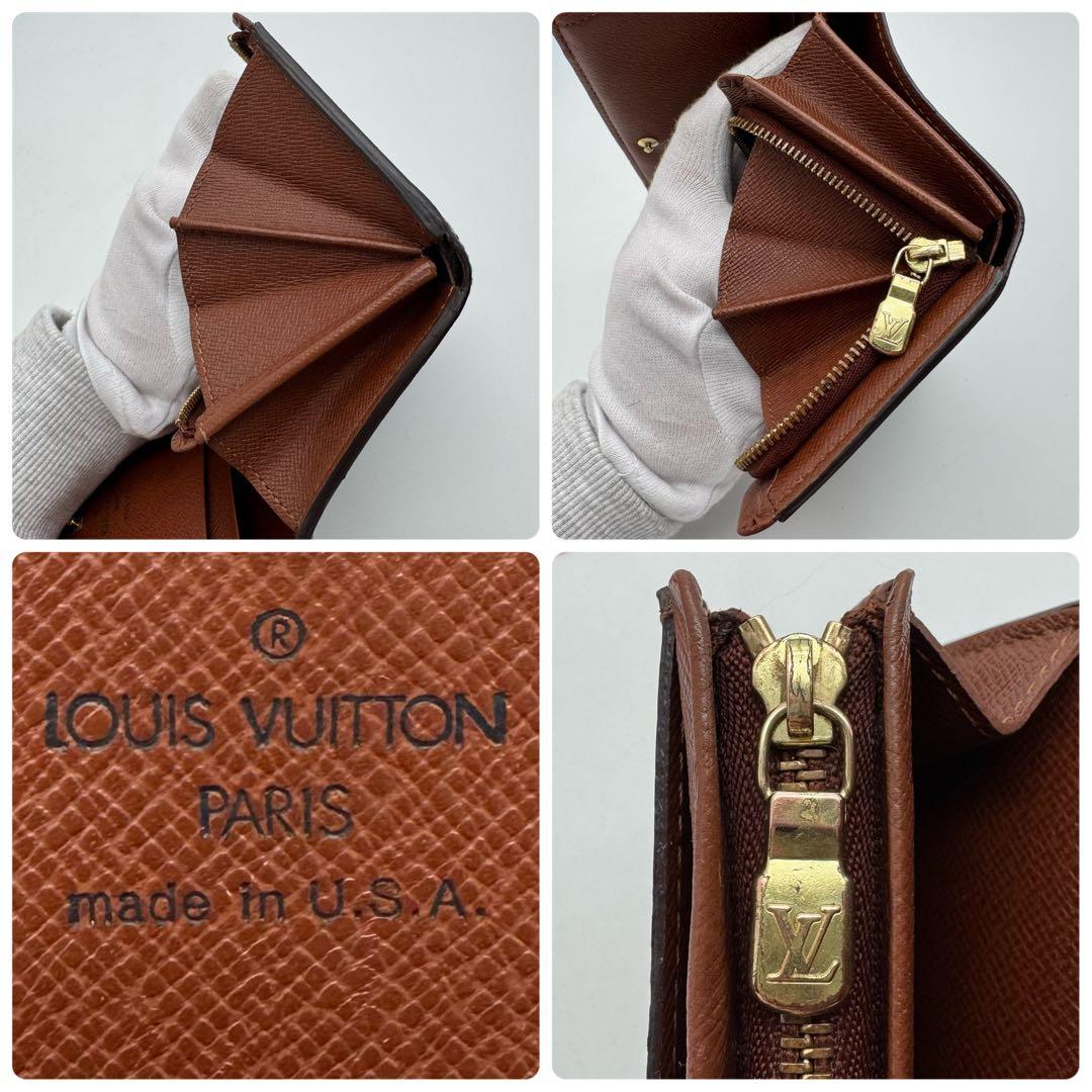 【美品】ルイヴィトン　モノグラム　ポルトモネ・ビエ・トレゾール　折り財布