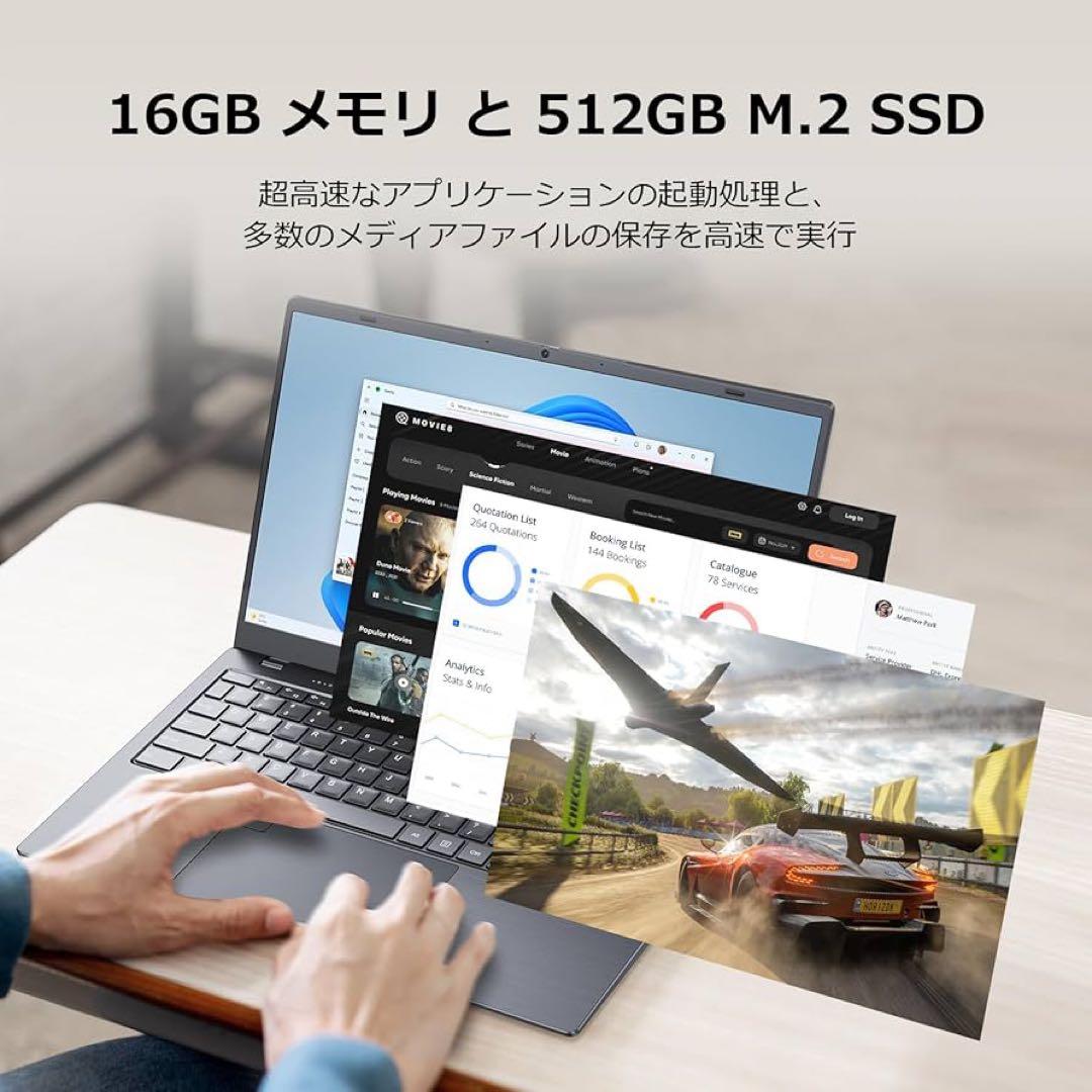 ノートパソコン office2024搭載　15.6型　 11 Pro 指紋認証