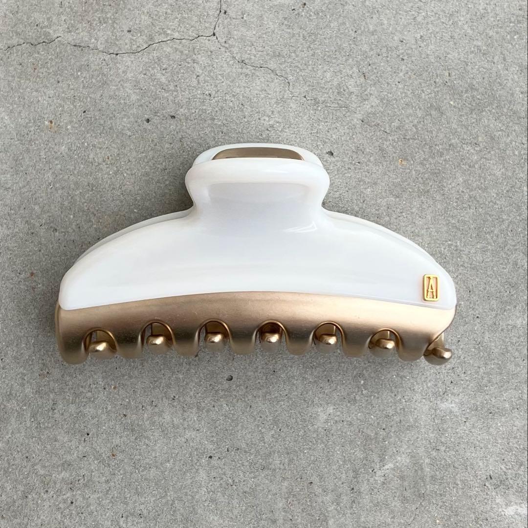 【美品】アレクサンドルドゥパリ VENDOME CLIP M ホワイト