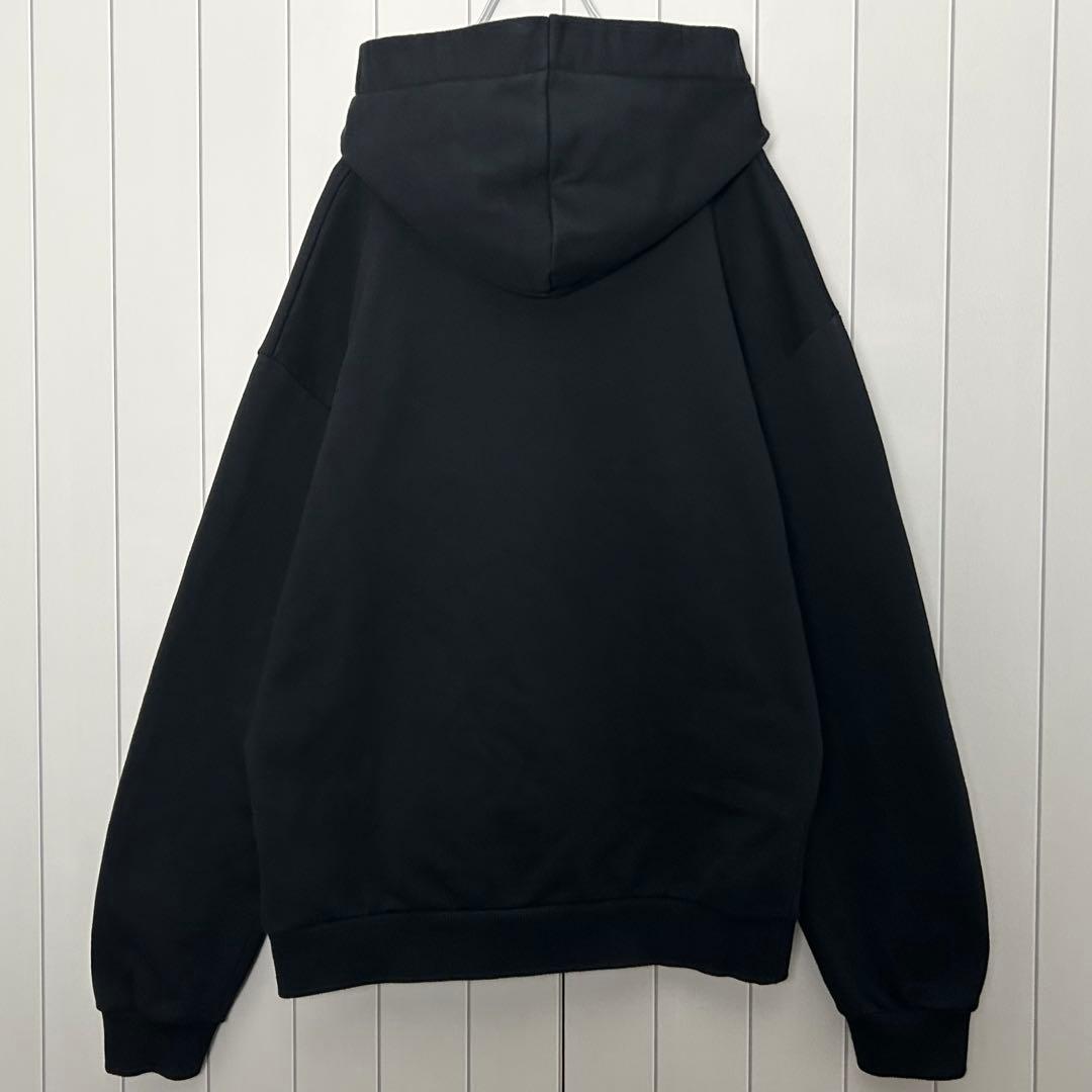 【極美品・人気】セリーヌ ドローコード 紐ロゴ プルパーカー フーディ 黒