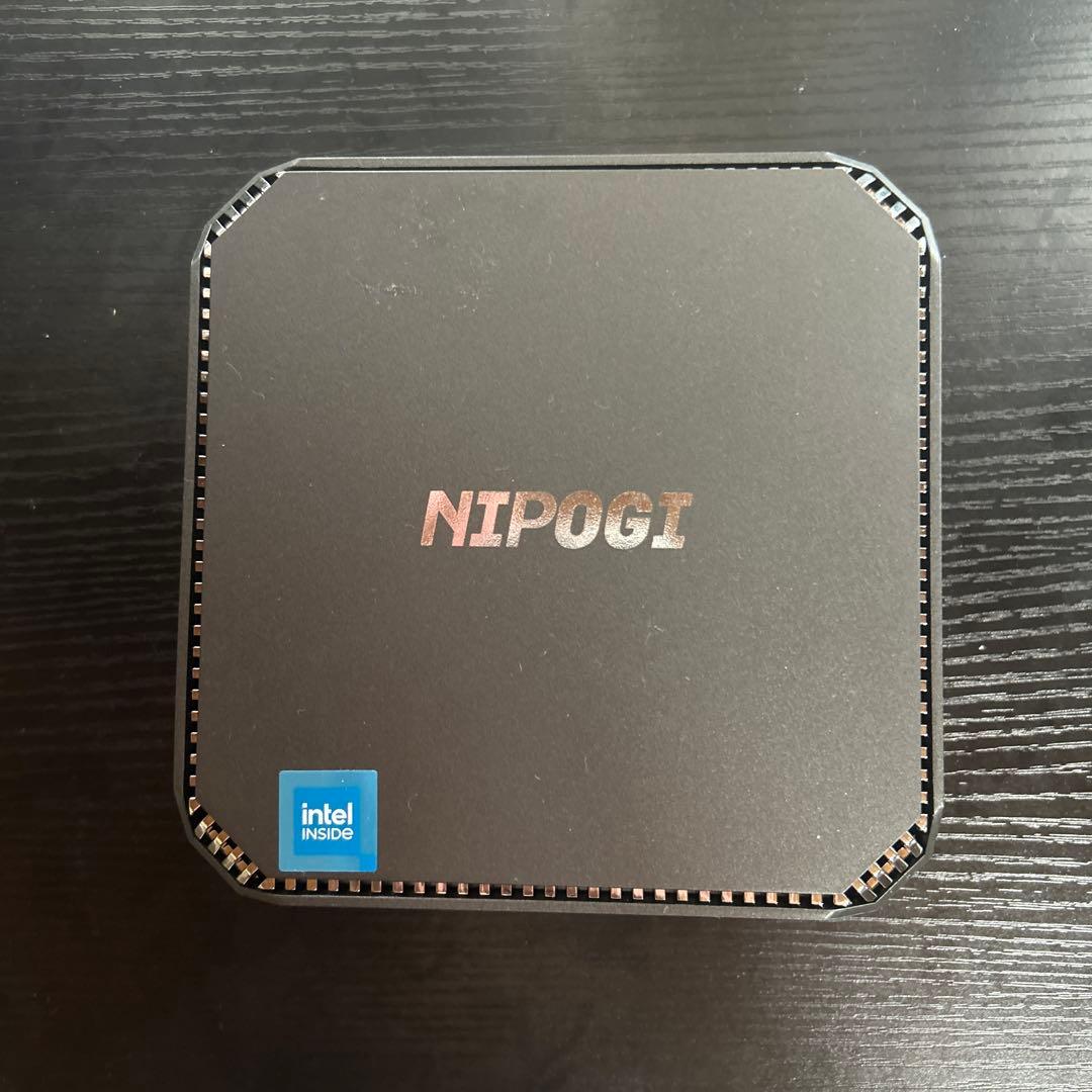 NIPOGI ミニPC Intel Inside 本体と電源アダプターのみ