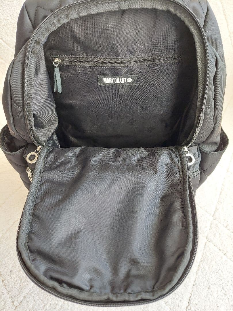 ✨美品✨マリークワントMARY QUANT キルティング リュック　ブラック