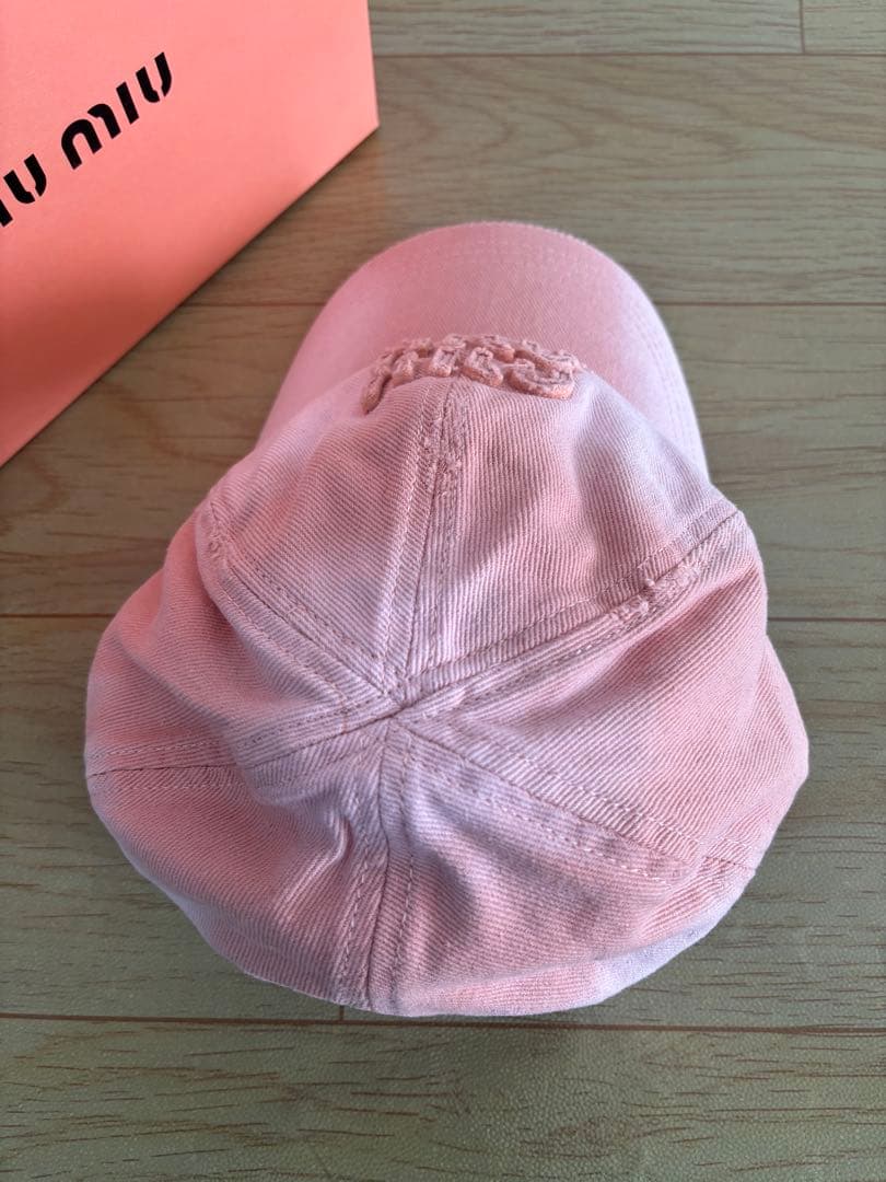 レディース ミュウミュウ ベースボールキャップ/ピンク