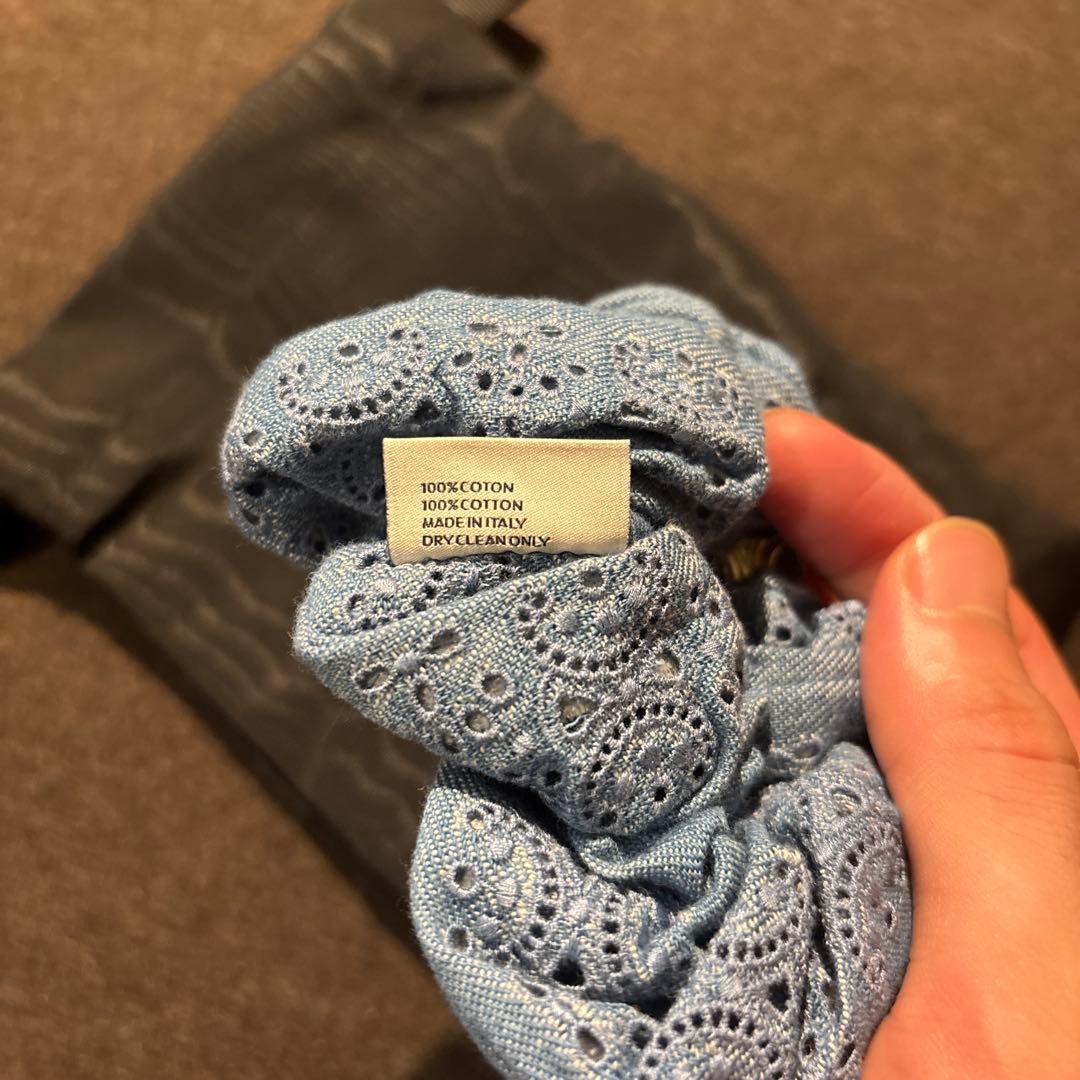 CELINE イングリッシュエンブロイダリーシュシュ