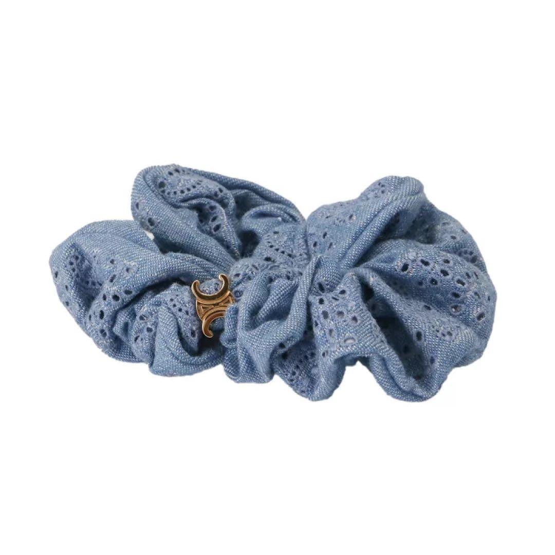 CELINE イングリッシュエンブロイダリーシュシュ