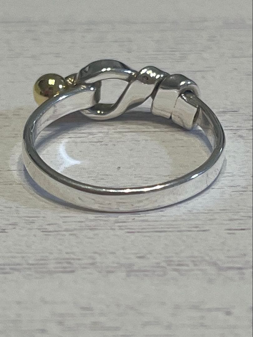 ティファニー フックアンドアイ リング k18 sv925 ヴィンテージ