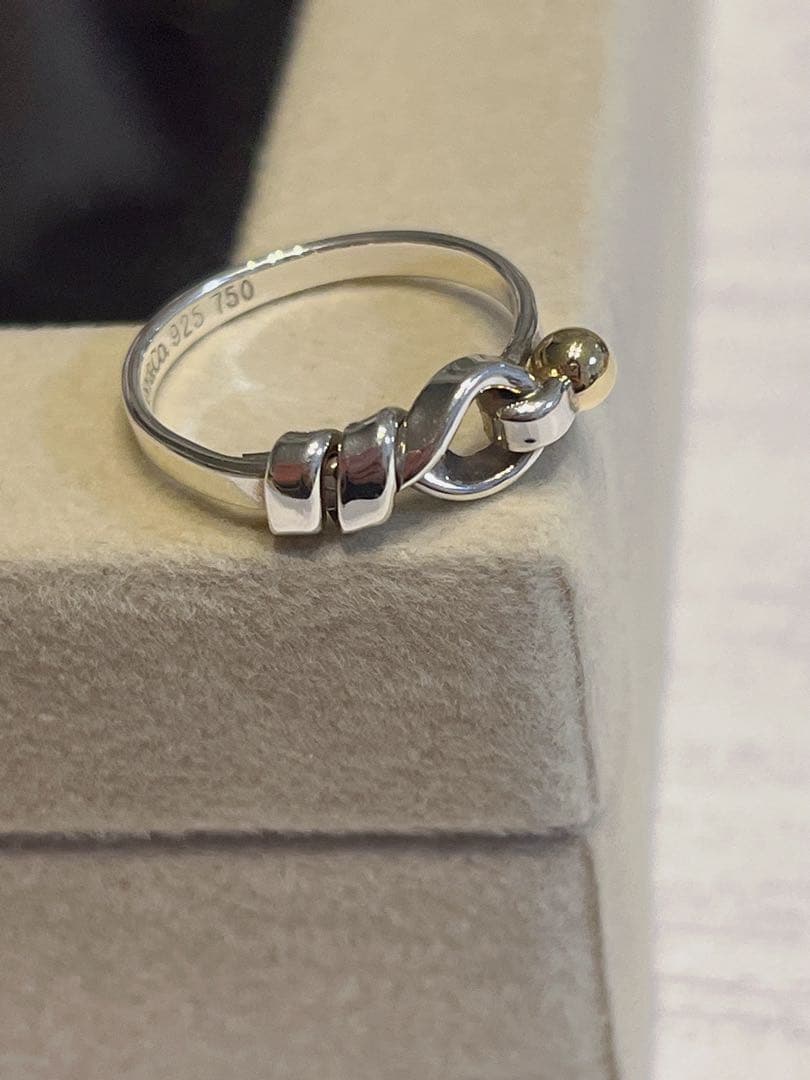 ティファニー フックアンドアイ リング k18 sv925 ヴィンテージ