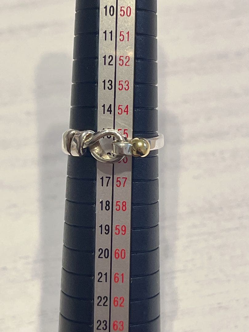 ティファニー フックアンドアイ リング k18 sv925 ヴィンテージ