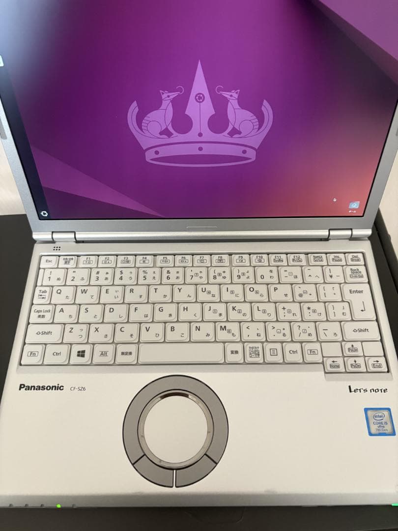 その他ノートPC本体 Let's note CF-SZ6 i5 8GB Ubuntu24LTS
