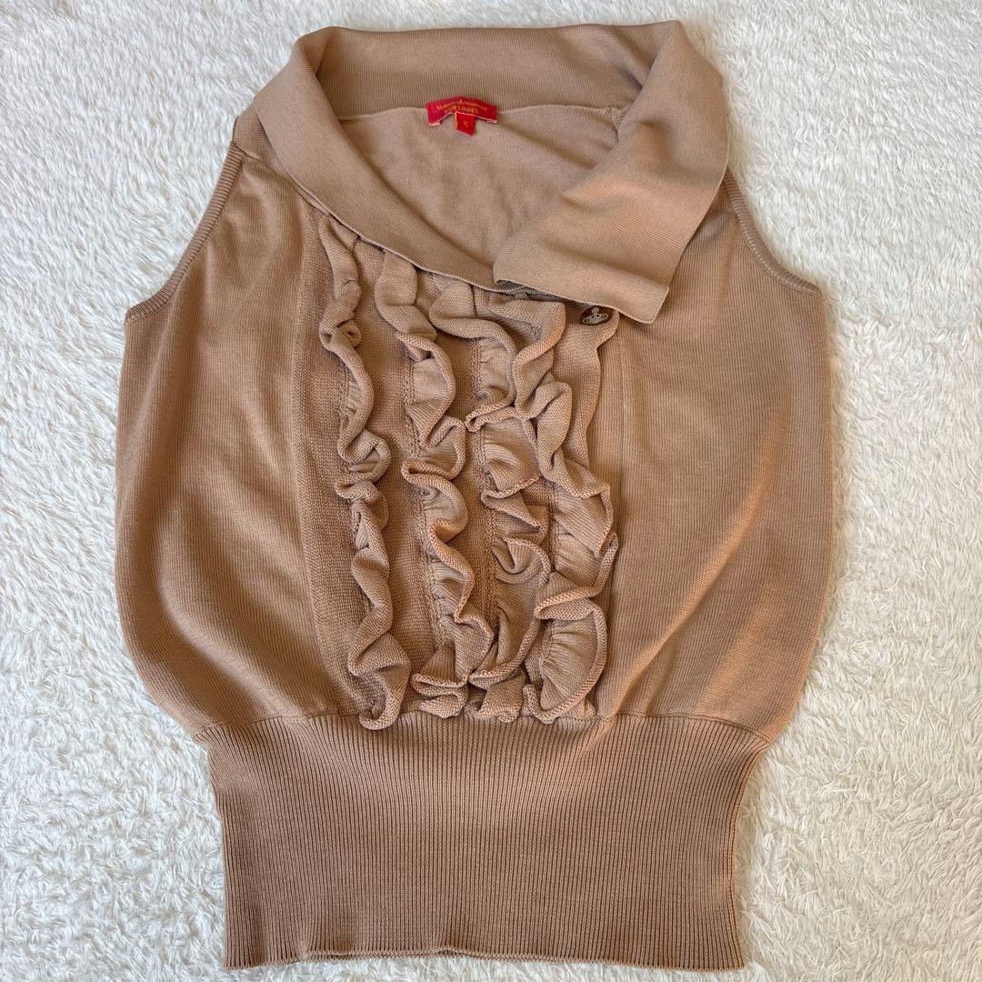 極美品✨ヴィヴィアンウエストウッド　オーブボタン アシメ　コットンニット