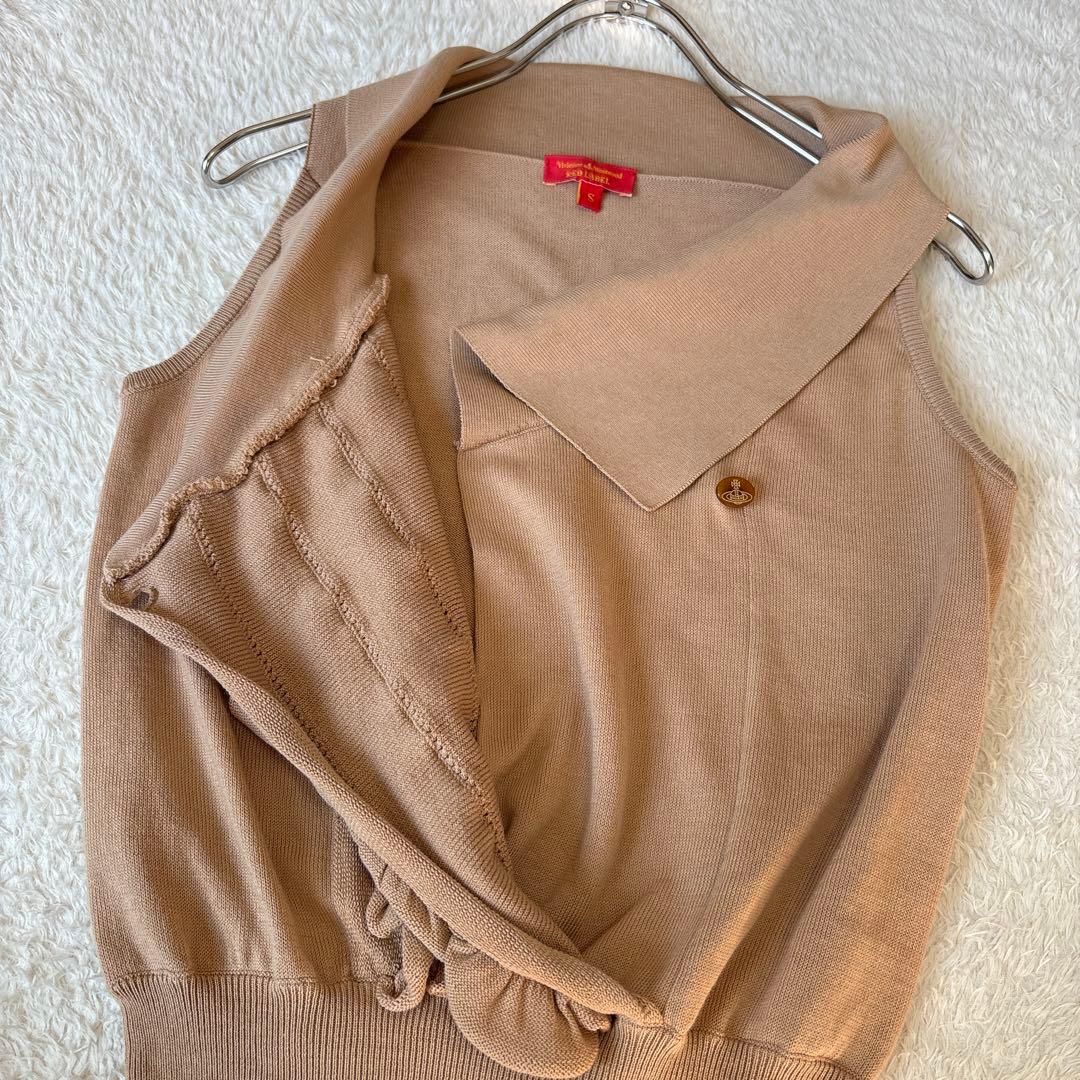 極美品✨ヴィヴィアンウエストウッド　オーブボタン アシメ　コットンニット