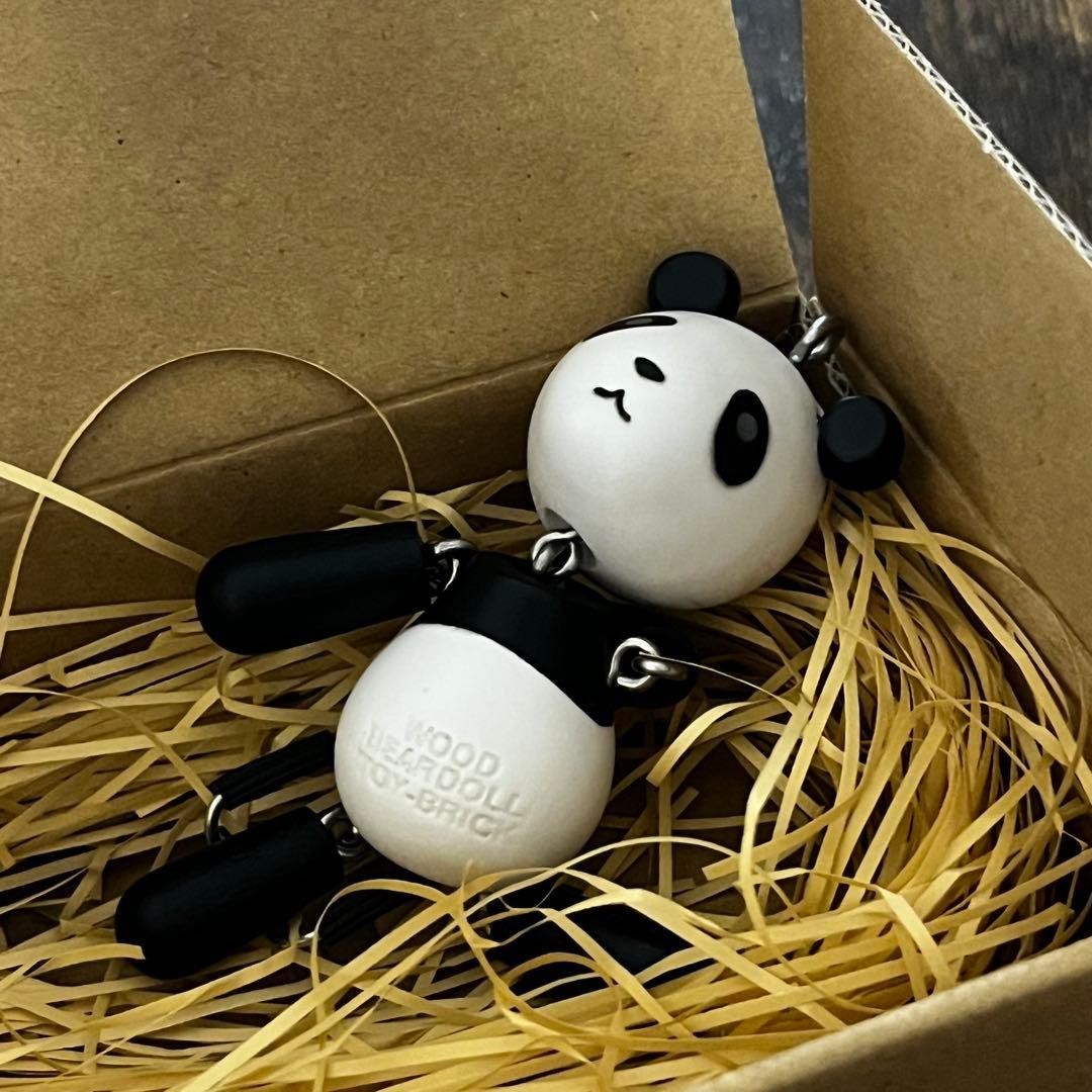 フロッグプロダクツ ウッドベアドール パンダカラー