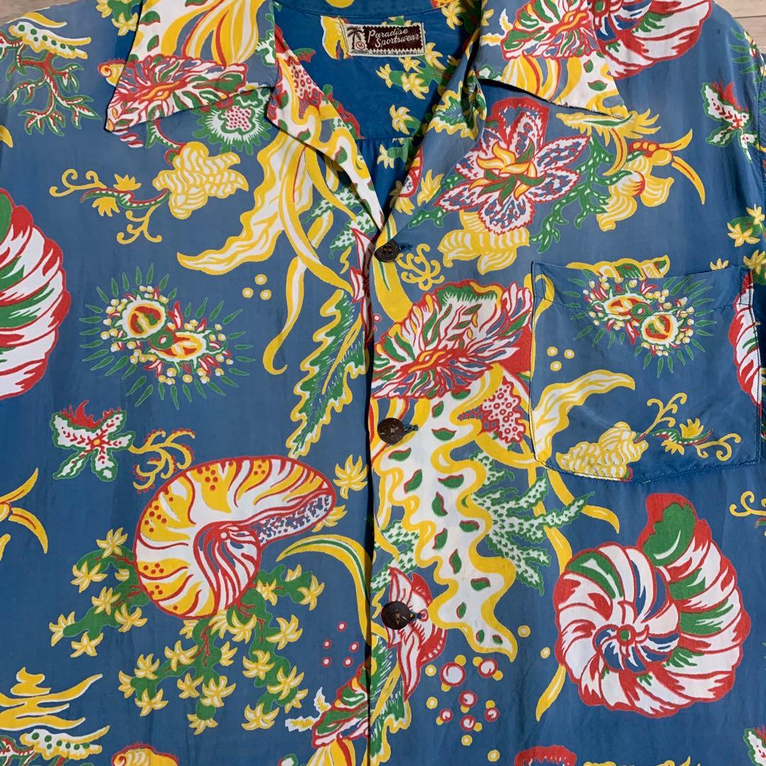 50S Paradise Sportswear hawaiianアロハシャツ