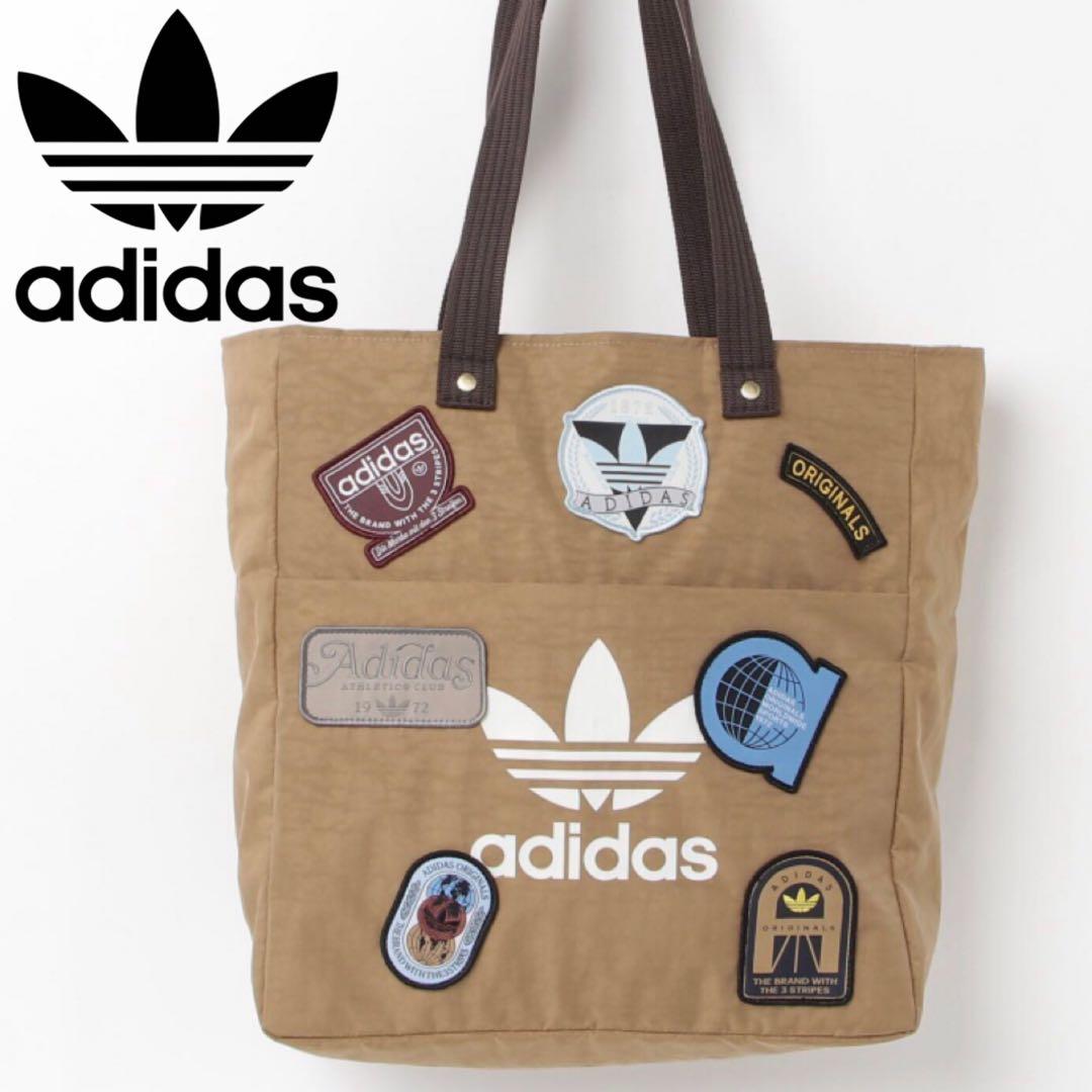 新品⭐️adidas originalsレコード トートバッグ ベージュ ブラウン