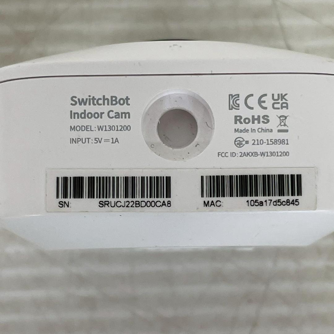 【Switch Bot】 人感センサー 屋内カメラ W1301200 A0591
