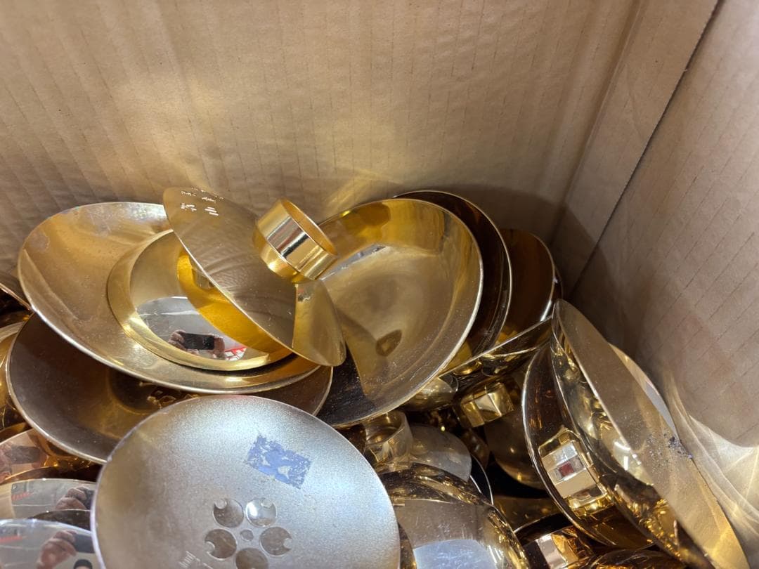 【ジャンク品】金杯まとめ売り 24KGP 金メッキ 総重量約12.65kg