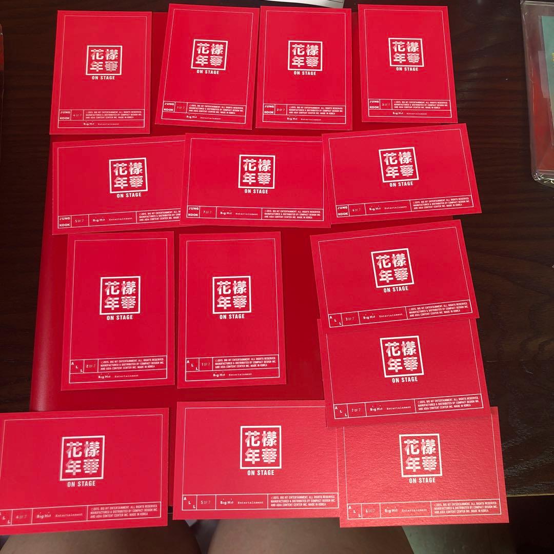 BTS 花様年華 オンステ ジョングク ALL ミニフォト コンプ