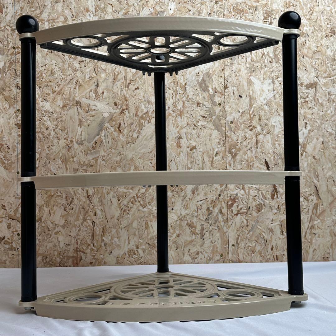 ル・クルーゼ 絶版品 廃盤 人気 ポットスタンド 3段 デューン ホワイト