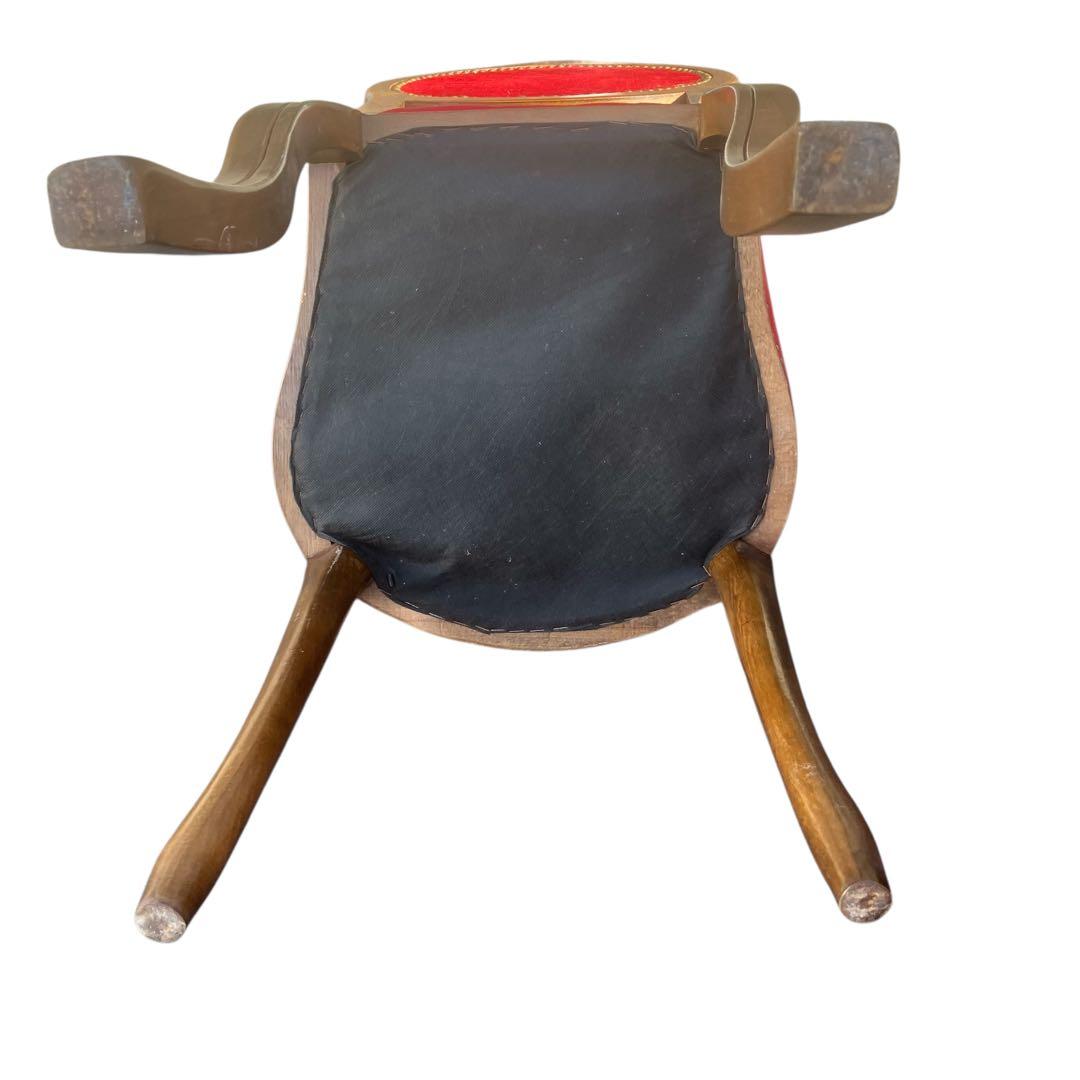 美品　イタリア製　ロココ調　アンティークチェア　ドールチェア　ヴィンテージ　猫足