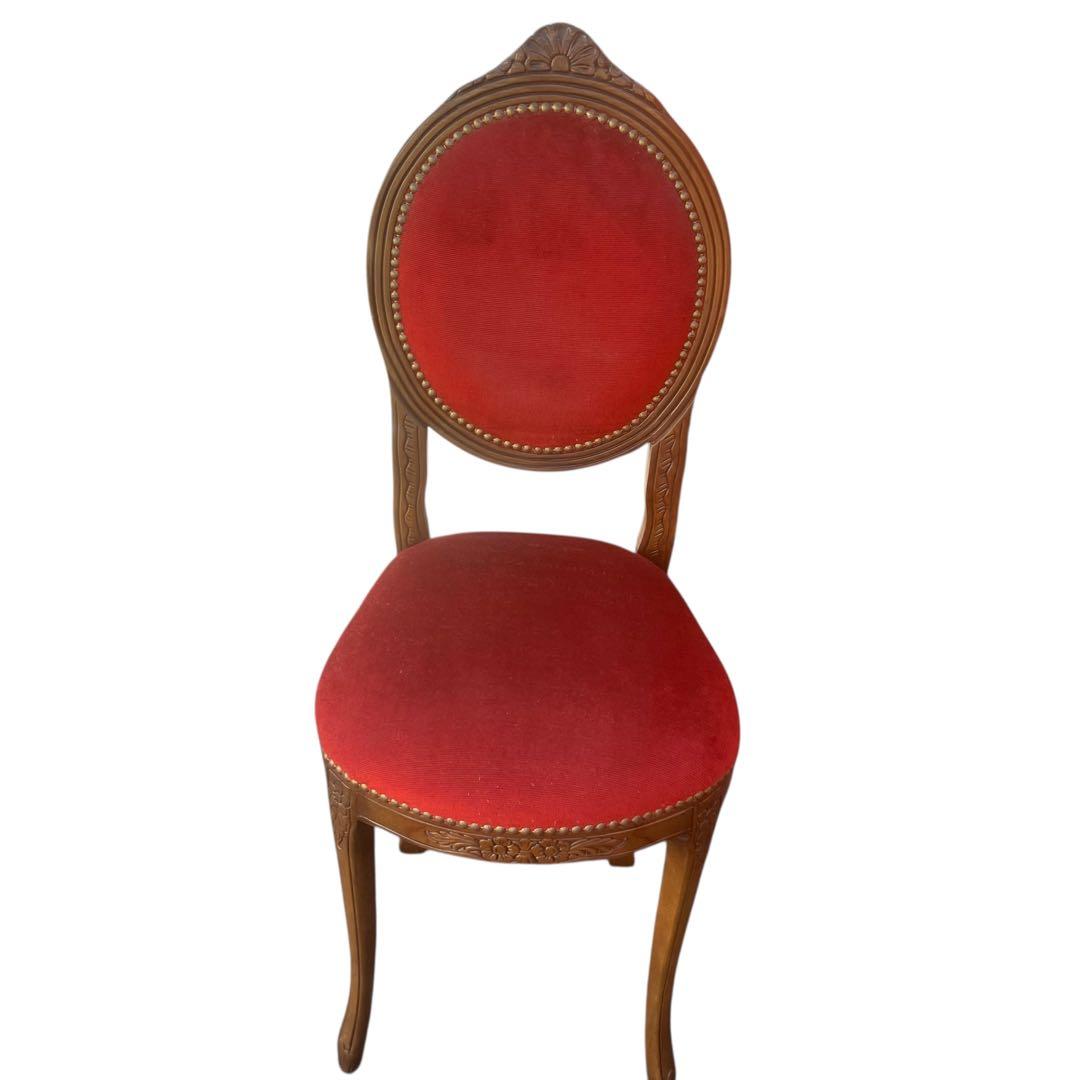 美品　イタリア製　ロココ調　アンティークチェア　ドールチェア　ヴィンテージ　猫足