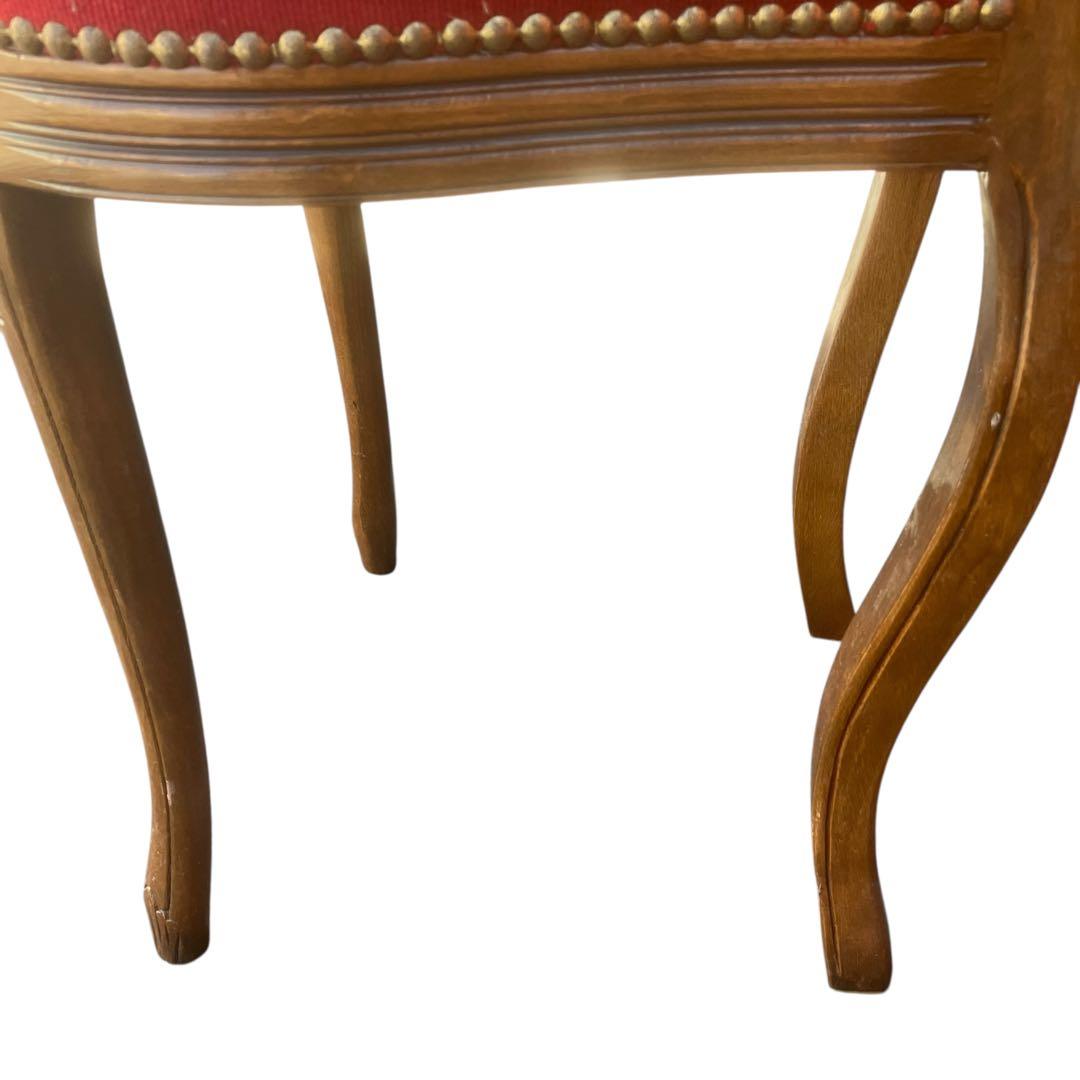 美品　イタリア製　ロココ調　アンティークチェア　ドールチェア　ヴィンテージ　猫足