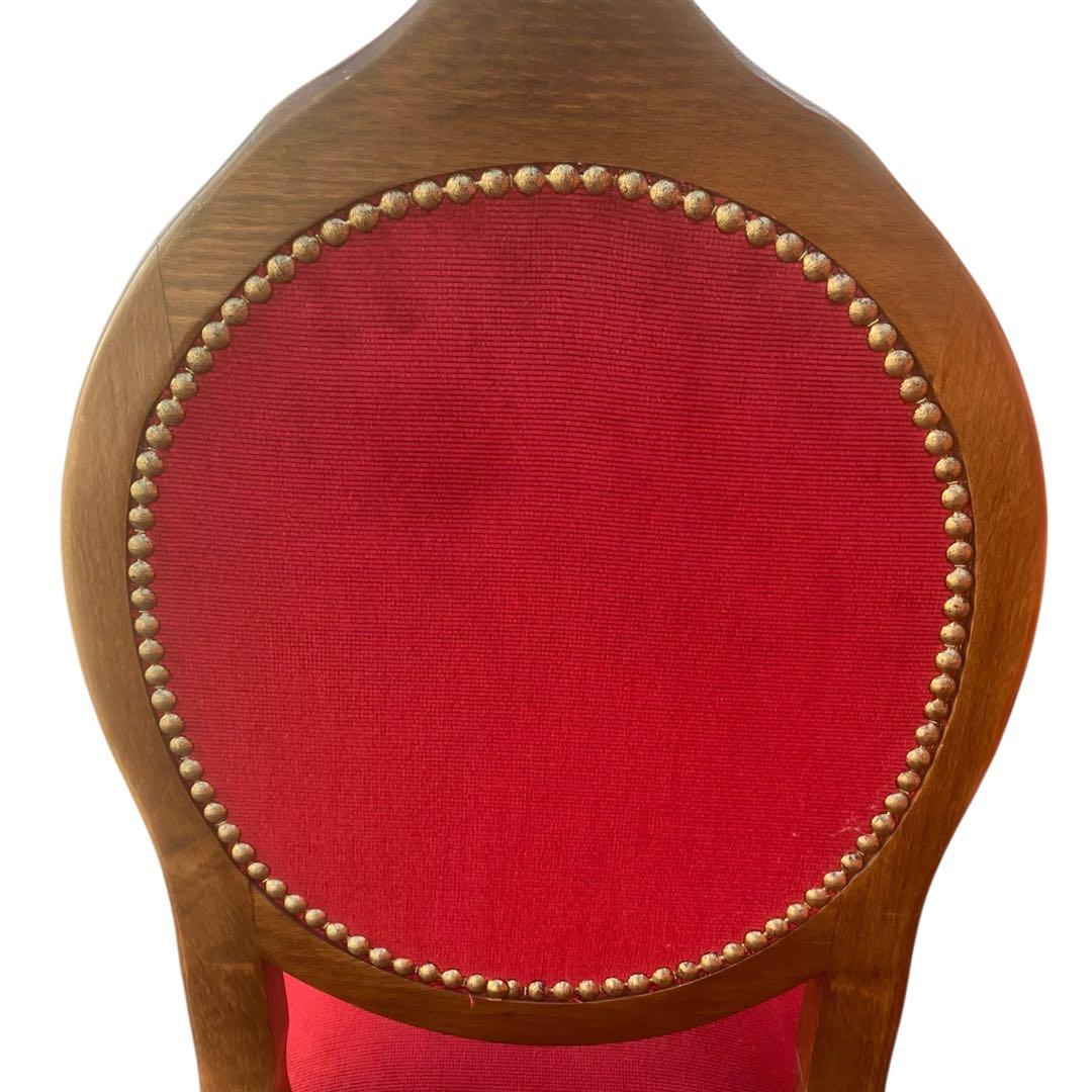 美品　イタリア製　ロココ調　アンティークチェア　ドールチェア　ヴィンテージ　猫足