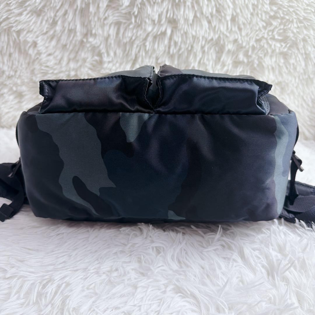 PORTER タンカー ボディ バッグ 30周年 迷彩 カモフラ ネイビー