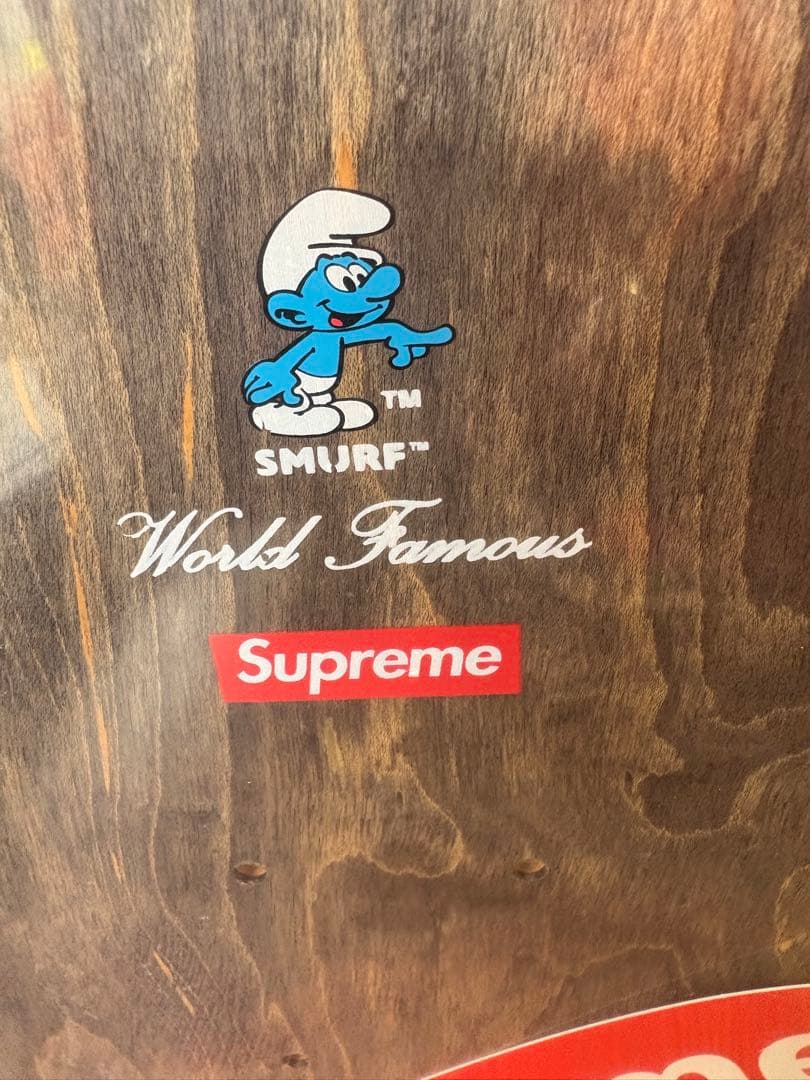 Supreme Smurfデザイン スケートボードデッキ