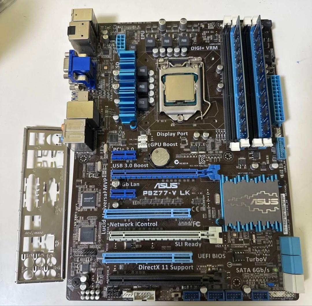 マザーボード Core i7-3770 + ASUS P8Z77-V LK