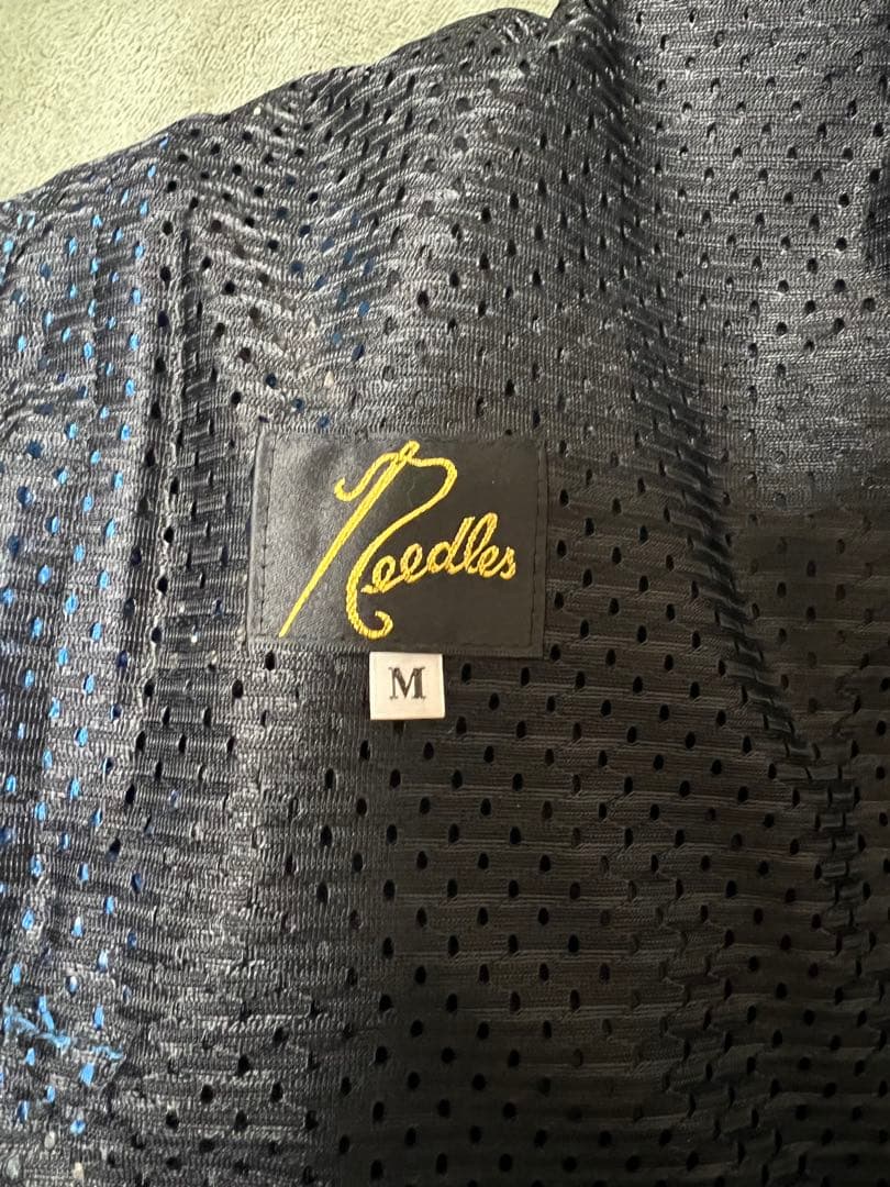 Needles ストライプパンツ Mサイズ 青